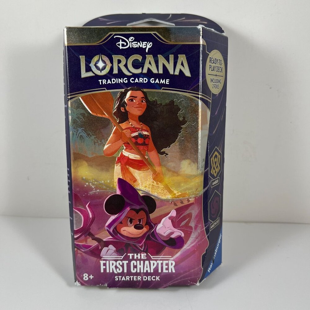 Disney Lorcana Trading Card Game The First Chapter Starter Deck Amber & Amethyst